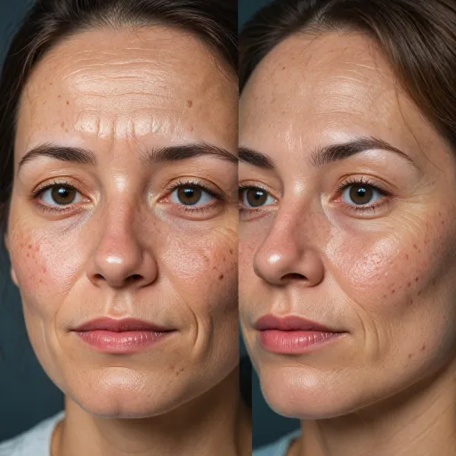 Les effets du laser Fraxel : avant et après