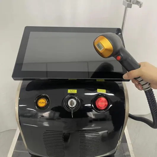 Professionnel 808 755 1064nm diode laser épilation machine 3-longueur d'onde glace-refroidissement permanent pour visage corps Sal 3000W