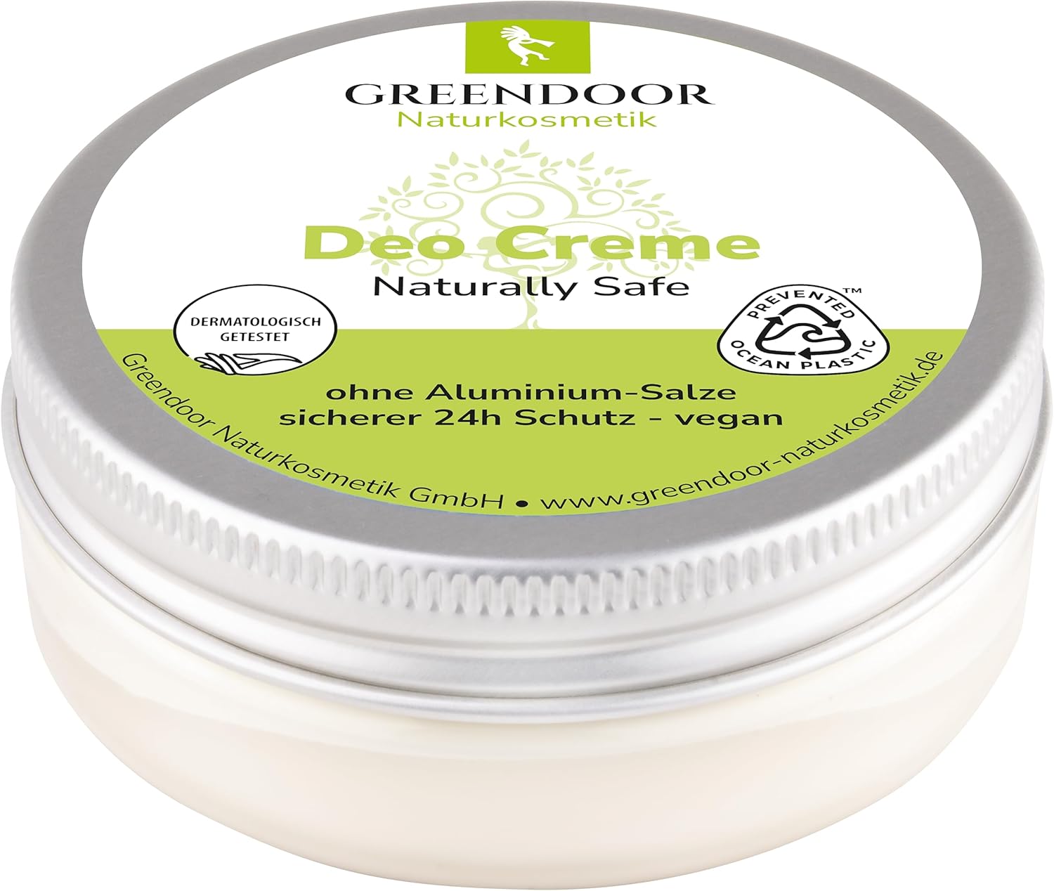 Déodorant crème naturally safe 50ml vegan, sans aluminium ni alcool, 26 semaines de protection contre les odeurs de transpiration, biodéo cosmétique naturel, parfum unisexe, cosmos approved