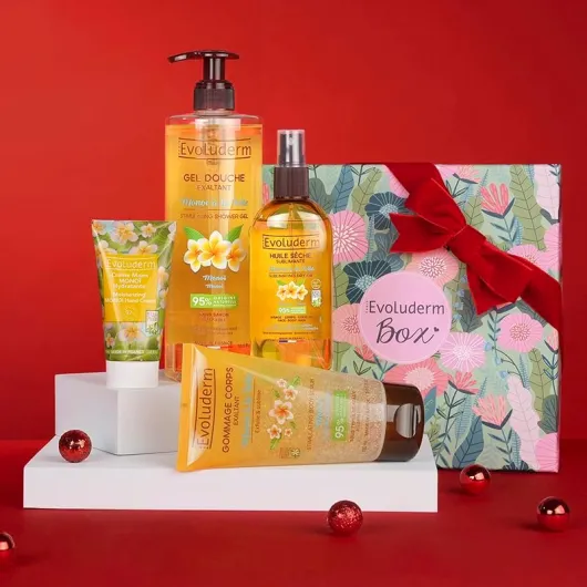 Coffret Cadeau Monoï Corps – 4 produits – Ingrédients d’Origine Naturelle - Végan – Made in France - Idée Cadeau - Idéal cadeau de Noël, Anniversaire, Fête des Mères (Jungle)