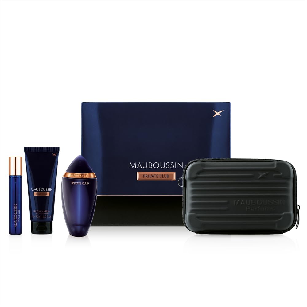 Coffret Prestige 2024 Private Club : Eau de Parfum 100ml, Gel Douche 75ml, Travel Spray 20ml & Sac Bandoulière