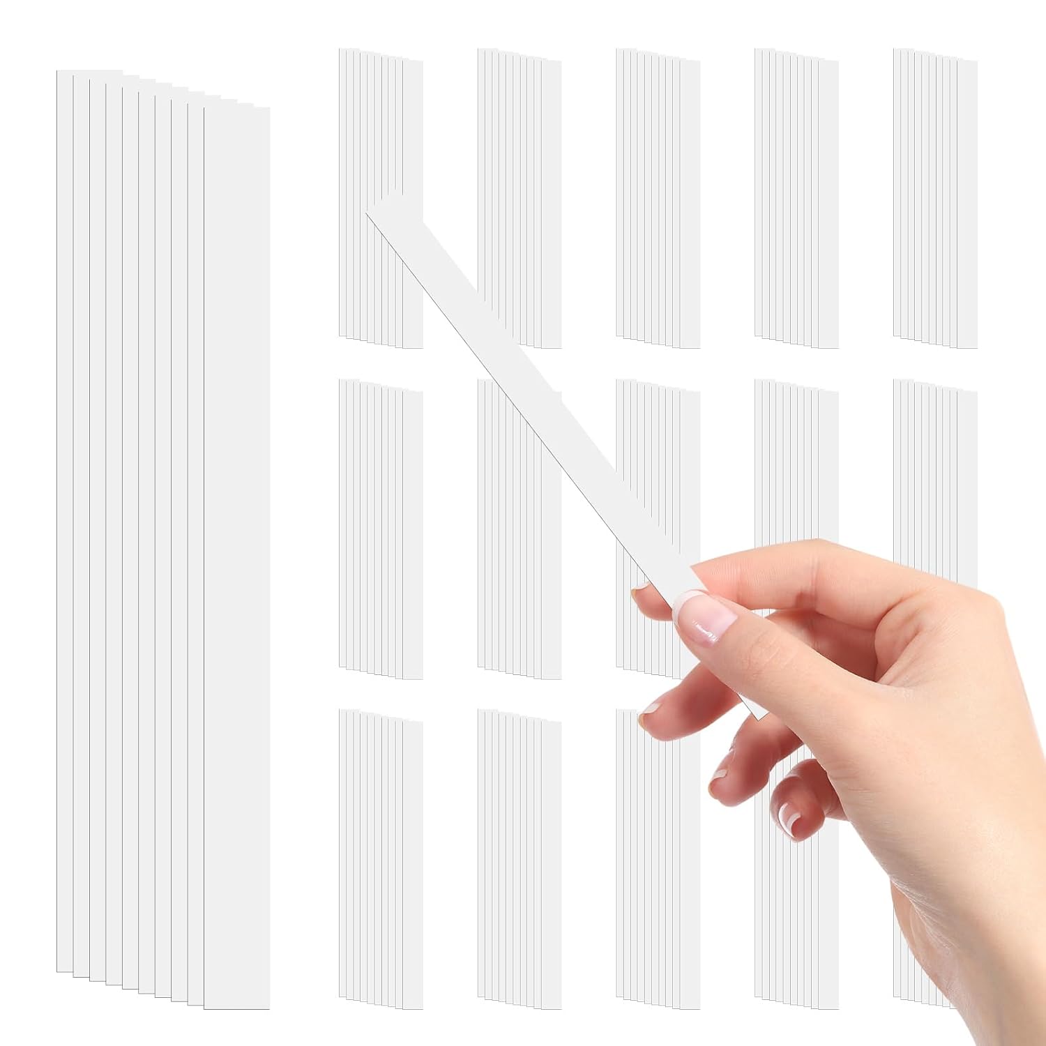 Testeur de Parfum, 500 PCS Bandelettes Olfactives Bandelettes de Test de Parfum D'aromathérapie en Papier, Papier pour Tester les Parfums et les Huiles Essentielles