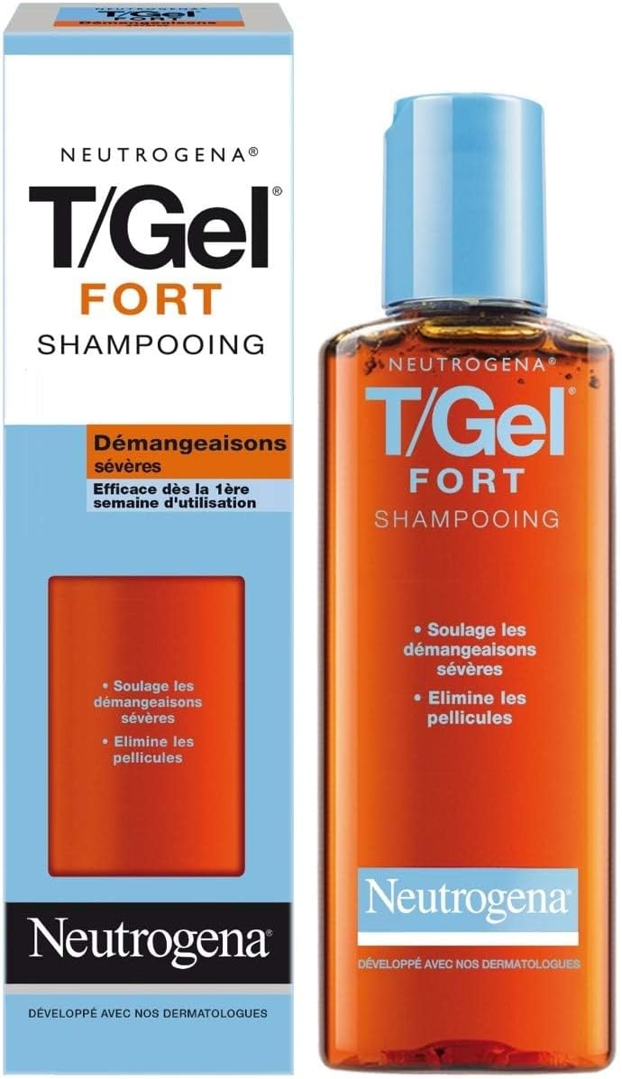 Shampoing T/Gel Fort (flacon de 250 ml) – Shampooing anti-démangeaisons sévères et anti-pelliculaire – Efficace dès la 1ère semaine d'utilisation 250 ml (Lot de 1)