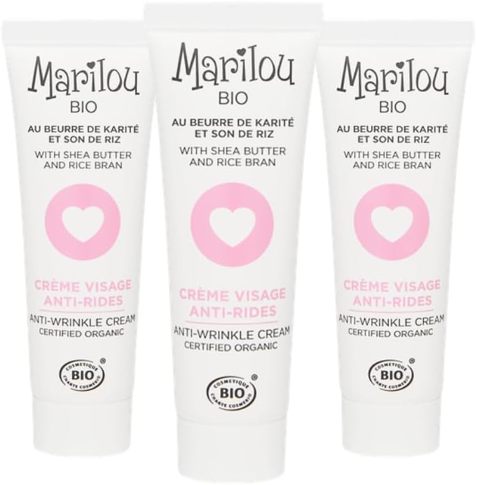 Crème Visage Anti-rides - Soin Fermeté Naturel - Lisse, Raffermit et Protège - Fraîcheur et Bien-être - Lot de 3 x 30 ml