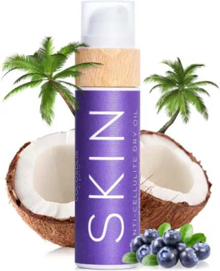 SKIN Crème Anti Cellulite Puissant - Huile Anti Cellulite au beurre de café, Crème et à la vitamine E - Raffermit et tonifie la peau, combat la cellulite (110) 110 ml (Lot de 1)