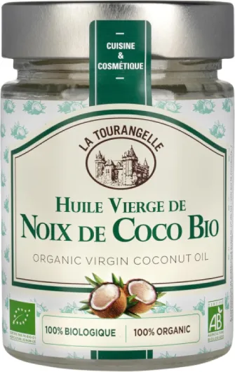 Huile vierge de noix de coco - 100% Biologique - Première pression à froid - Cuisine et cosmétique - 314ml Coconut 310 ml (Lot de 1)