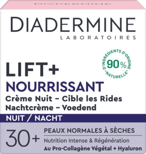 Lift+ - Nourrissant - Crème de Nuit Anti-Rides Ultra Fermeté - 50 ml 50 ml (Lot de 1)