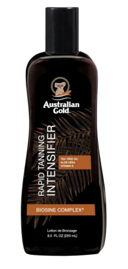 Australian Gold Rapid Tanning Intensifier Lotion, 8.5 Fl Oz - With Tea Tree Oil and Aloe Vera - Vitamin E Tan 8.5 Ounce (Pack of 1)