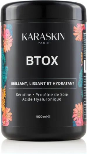 Masque Capillaire Professionnel 1L - Kératine, Protéine de Soie & Acide Hyaluronique - Hydratant, Réparateur, Anti-Frisottis