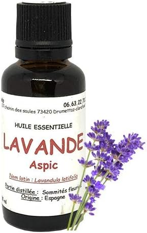Huile essentielle de Lavande aspic (100 ml) "Lavandula latifolia"