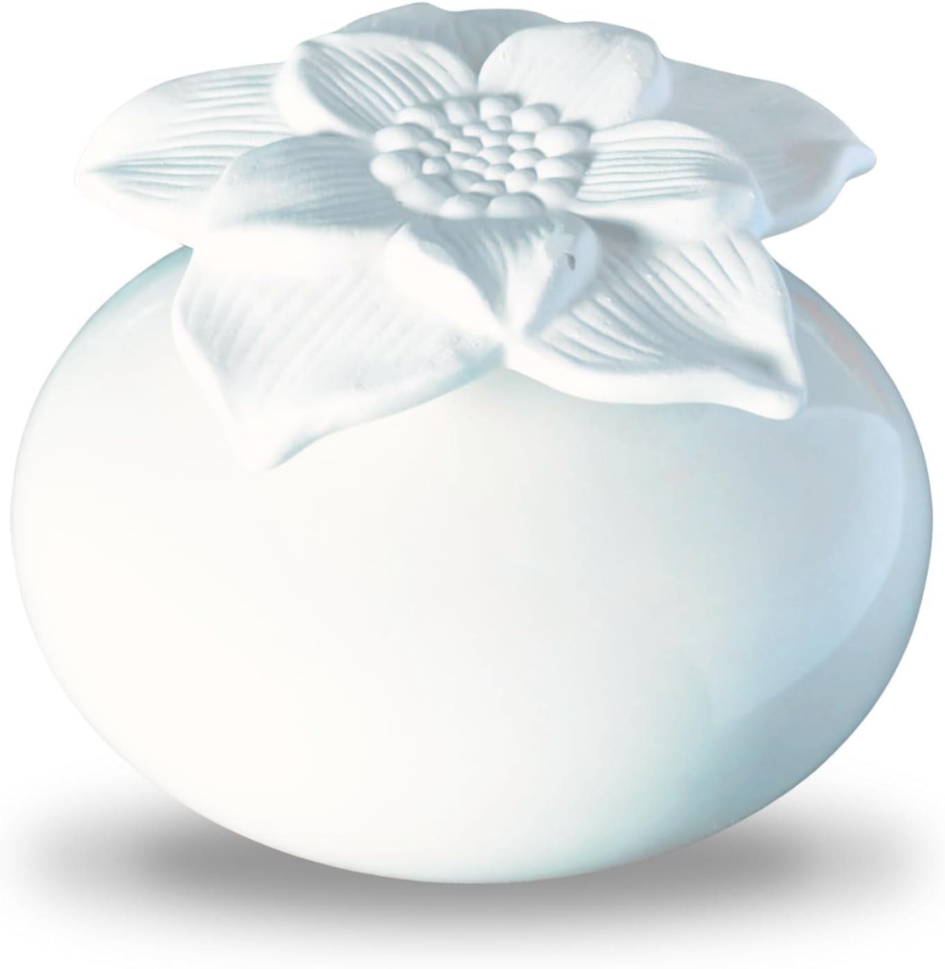Diffuseur de Parfum par Capillarité Fleur Narcisse Blanc – Diffuseur Huile Essentielle Parfum d’Ambiance et Senteurs Maison – Vase en Céramique et Fleur en Plâtre – Diffusion Naturelle – Zen’Arôme Blanc 1 Unité (Lot de 1)
