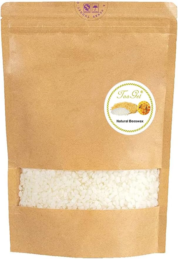 Pur Cire D'abeille Blanche Naturelle - Boulettes et Pastilles de Première Qualité - 400g