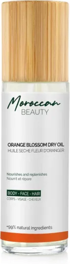Huile Sèche Fleur D’oranger – Soin Naturel Hydratant Avec Antioxydants – Éclat Corps, Visage & Cheveux, Texture Non Grasse & Parfum Relaxant – Tous Types De Peaux – 100ml