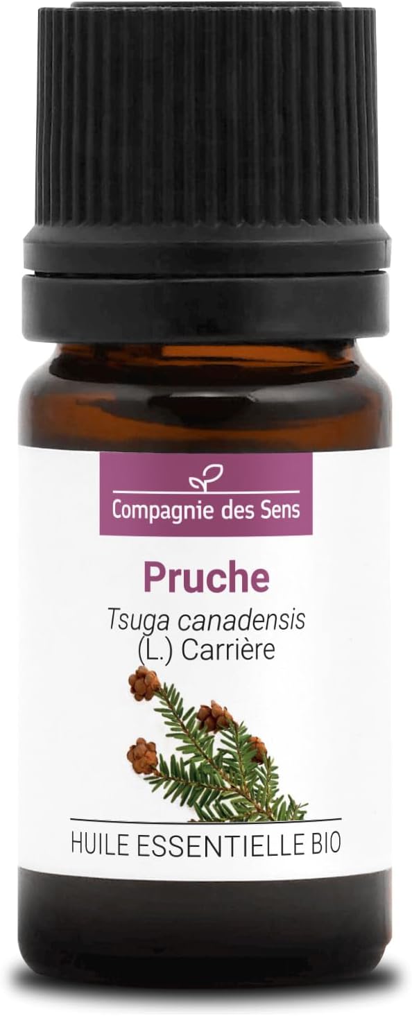 PRUCHE (Tsuga canadensis) BIO - 5mL - Huile Essentielle de Qualité Premium - 100% Pure, Naturelle, garantie ChromaCert® - Chémotypée & Intégrale Girofle 5mL