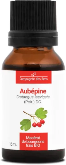 Aubépine BIO - 15mL - (Crataegus Laevigata) – Macérat concentré de bourgeons frais