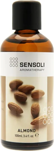 Huile d'amande douce 100 ml – Huile hydratante naturelle non parfumée pour les soins des cheveux et de la peau – dans un flacon en verre