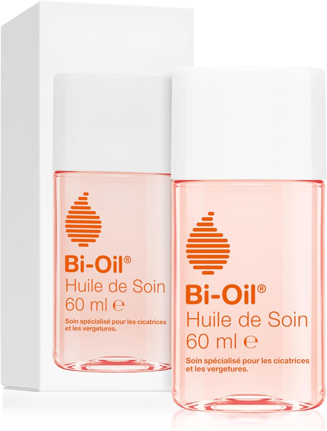 Bi-Oil Huile de Soin Pour la Peau - Soin Spécialisé pour les Vergetures, Cicatrices, Peau Sèche et Teint Irrégulier - 1 x 60 ml 60 ml (Lot de 1)