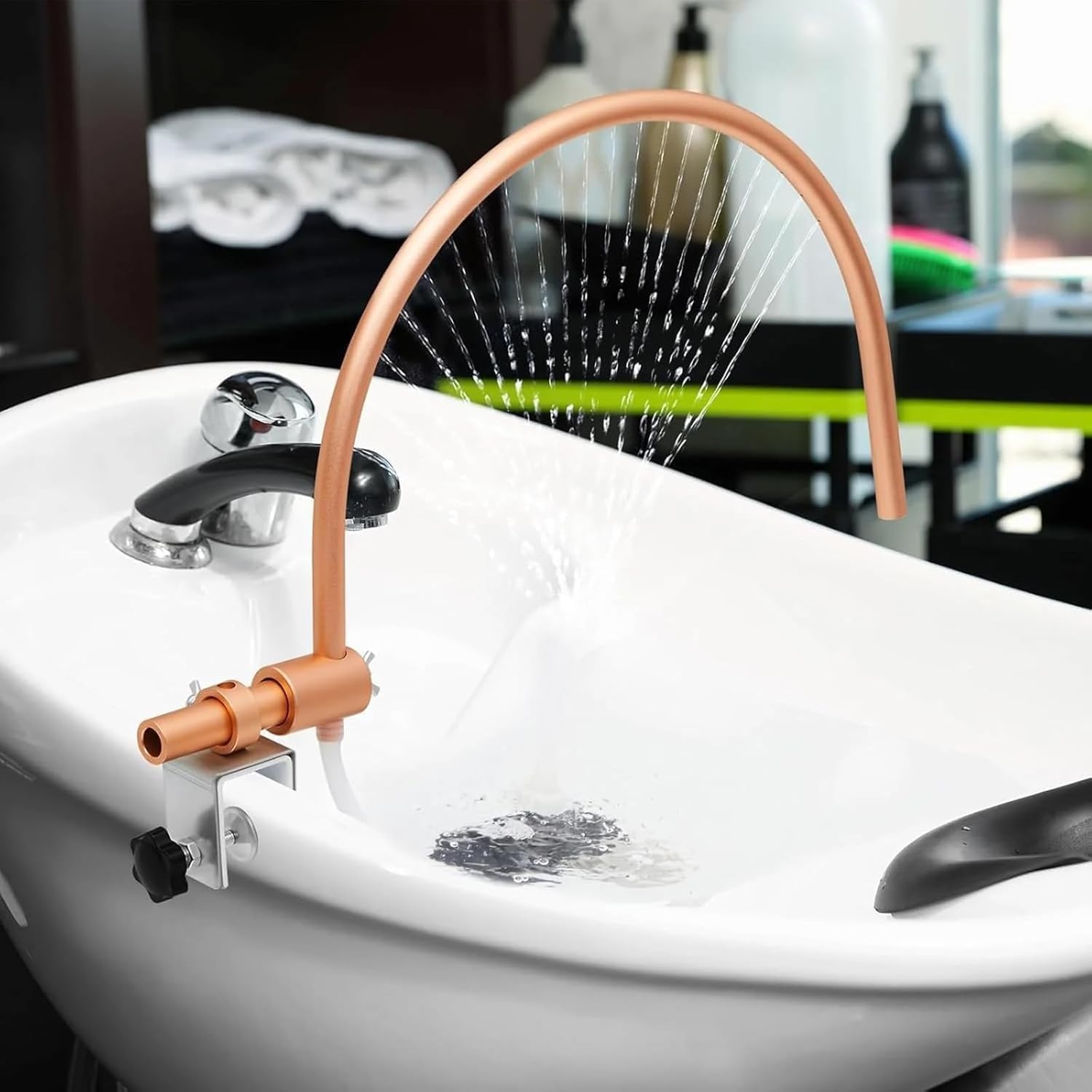 Head Spa Thérapie par l'eau Portable, Head Spa Equipment Support de Circulation D'eau pour Spa Head Spa Réglable à 180 °,Bol à Shampoing pour Salon de Coiffure, équipement de Salon de Massage