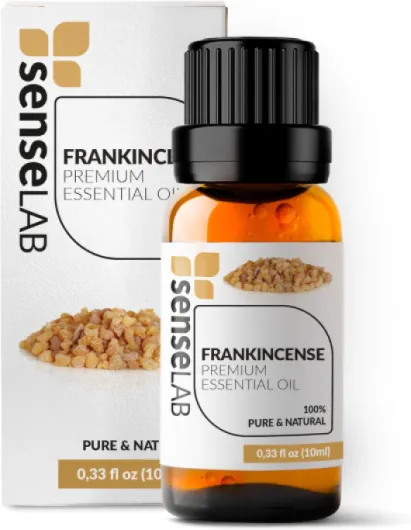 Huile essentielle d'encens - Huile d'encens naturelle 100% pure de qualité thérapeutique pour diffuseur d'aromathérapie - Méditation et introspection - Huile pour le soin de la peau (10 ml) Encens 10ml