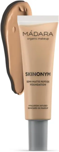 Organic Skincare - Fond de Teint Peptide Semi-Mat SKINONYM, #40 SAND, 30ml - Renforcé par des peptides supportant le collagène, fini semi-mat, s'adapte à la structure cutanée - #40 Sand 30 ml (Lot de 1)