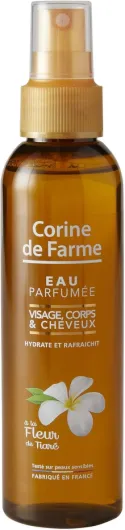 Eau Parfumée Tiaré Monoï - Brume de Soin pour Visage, Corps et Cheveux - Hydrate, Rafraîchit et Parfume la Peau - Sans Alcool - 150 ml