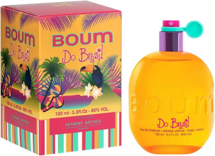 Eau de Parfum Femme - Boum Do Brazil - Floral - Fleur de Tiaré et Musc - Fabriqué en France à Grasse - Cadeau femme - Flacon Vaporisateur 100 ml