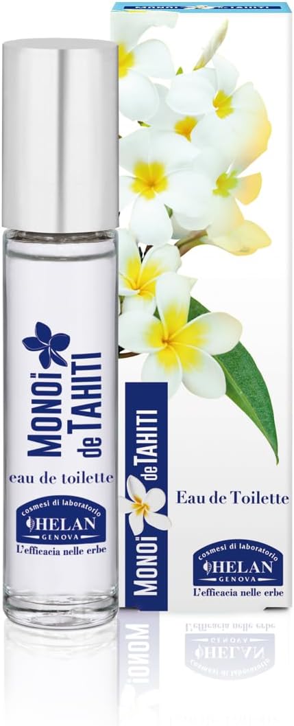 Monoï de Tahiti - Parfum Femme Floral, Gourmand et Exotique, Eau de Toilette Légère à la Noix de Coco, Fleurs de Tiaré, Notes de Jasmin et Ambrées, Parfum Douce Vanille, Parfums Femme 10 ml 10 ml (Lot de 1)