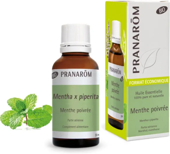 PRANARÔM - Menthe Poivrée BIO - Huile Essentielle Chémotypée - Digestion & Tonus - 100% Pure Et Naturelle - HECT - 30 ml 30 ml (Lot de 1)