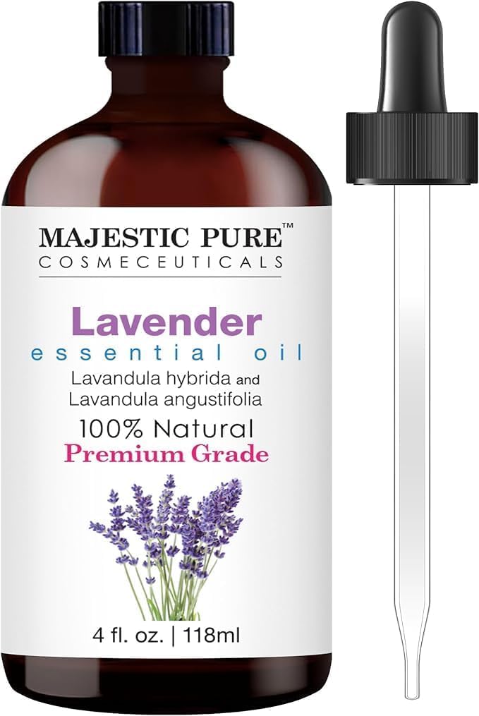 Majestic Pure Lavender Essential Oil, Therapeutic Grade, 4 fl - Oz by Majestic Pure