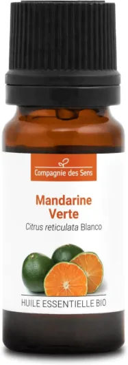 MANDARINE VERTE BIO - 10mL - Huile Essentielle de Qualité Premium - 100% Pure, Naturelle, garantie ChromaCert® - Chémotypée & Intégrale 10 ml (Lot de 1)