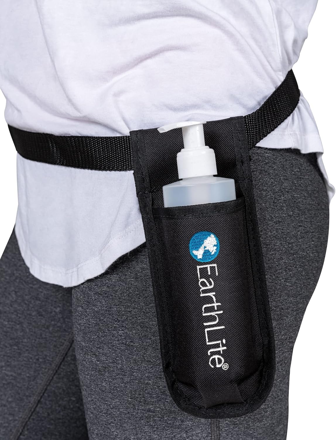 Kit simple porte-flacon - Incl - flacon et porte-flacon simple ajustable très résistant pour huile ou lotion de massage (227 g) Unique