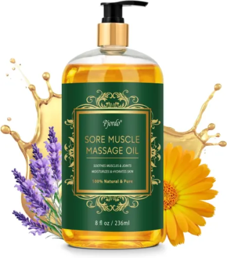 Huile de Massage Relaxant pour Préparation et Récupération Sportives, Huile de Massage Professionnelle, Contenant de Huile Arnica et de la Lavande, Apaisant les Muscles et les Articulations