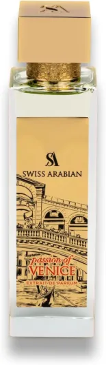 Swiss Arabian Passion of Venice Extrait De Parfum Unisex 100ML – Une Fusion Luxueuse de Notes Vertes, de Jasmin et de Musc Ambré Chaud – Un Parfum Captivant et Intemporel