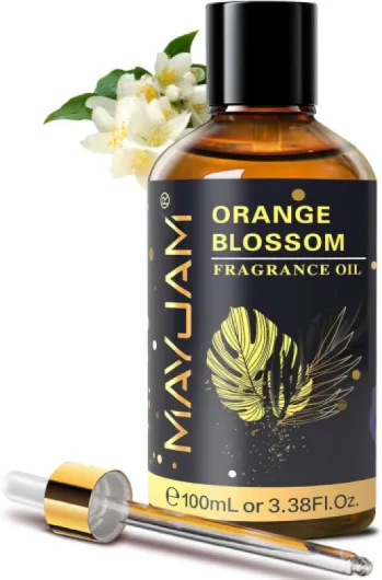 Huile Parfumée De Fleur D'oranger 100ml,Premium Huile Fleur D'Oranger Pour Diffuseur D'Huiles Essentielles, AromathéRapie, Le Parfum Du Matin