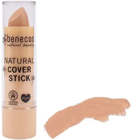 Benecos Cosmétiques Bio - Bâton de Couverture - Haute Couverture - sans Talc - Végétalien - Vanille Beige 1 unité (Lot de 1)