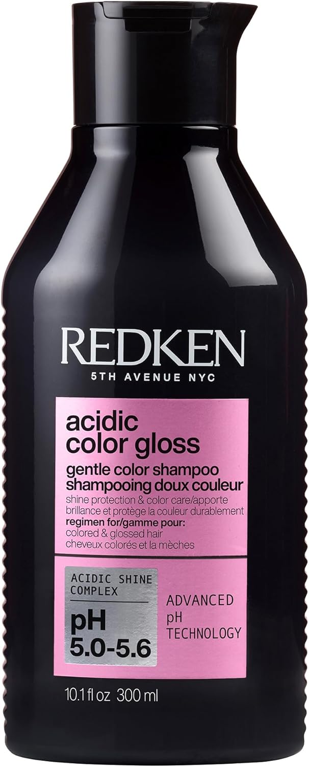 Redken, Shampoing Doux Protecteur de Couleur, Cheveux Colorés, Prolonge & Sublime la Couleur, Formule au pH Acide, Acidic Color Gloss, 300ml