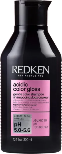 Redken, Shampoing Doux Protecteur de Couleur, Cheveux Colorés, Prolonge & Sublime la Couleur, Formule au pH Acide, Acidic Color Gloss, 300ml