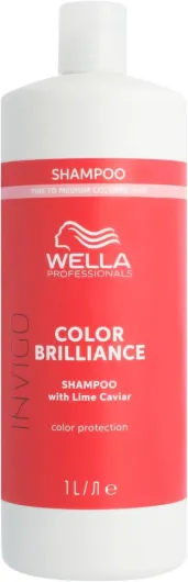 Wella Professionals Shampoing Invigo Color Brilliance - Maintient l'éclat et la protection de la couleur des cheveux - Shampoing pour cheveux colorés fins à normaux 1 l (Lot de 1)