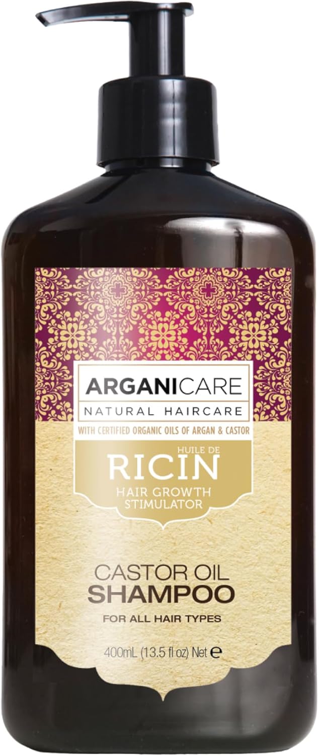 Gamme Ricin - SHAMPOING ACCÉLÉRATEUR DE CROISSANCE - Ricin - Lutte Contre les Brèches et la Casse de Cheveux - Favorise la Croissance - Haute Hydratation - Tous types de cheveux - 400 mL 400 ml (Lot de 1) Ricin – Accélérateur de Croissance