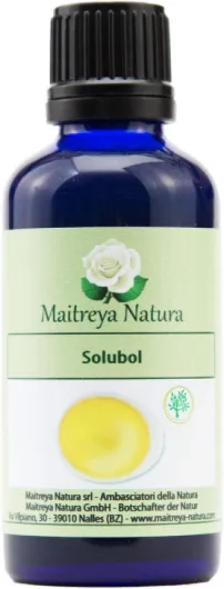 Maitreya Natura SOLUBOL 100% pur et naturel, 50 ml - Disper (dispersant pour huiles essentielles) cosmétique - qualité contrôlée et certifiée, sans cruauté, végétalien