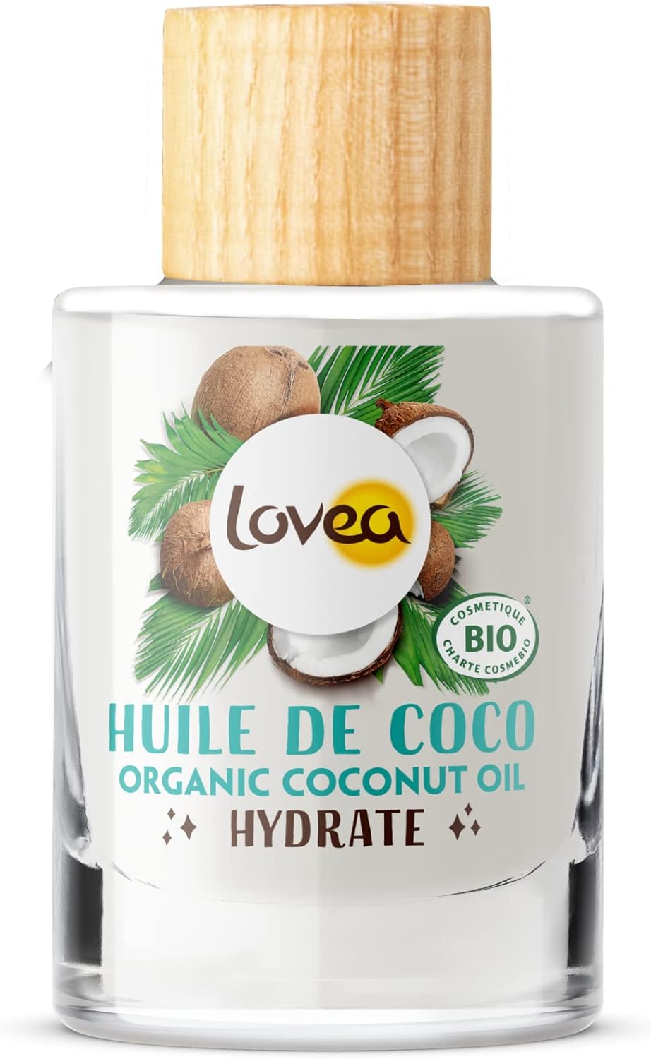 Huile De Coco Bio Multi-Usages - Hydrate - Peaux Sèches & Cheveux Secs - 100% D'Origine Naturelle - Sans Colorant Ni Parfum Ajouté - Vegan - Certifié BIO - Fabriqué En France - 50 ml