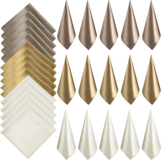 Geyoga 15 Écharpe à Col Carré Femmes Foulard Couleur Unie Mixte Enveloppements Tête Écharpe Bandana Couleurs kaki