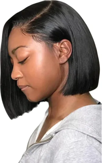 Lace Front Perruque frontale transparente sans colle Cheveux humains avec ligne de cheveux pré-épilée Perruques brésiliennes pour femmes noires Cheveux artificiels pour hommes (Noir 14) 14 Noir