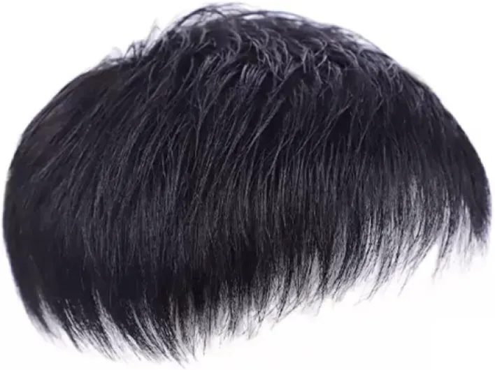 Perruque Lace Front Perruque Homme Cheveux Courts Beau Vrai Cheveux Réel Délié Tête Patch Hommes Perruque Tête Complète Type D'ensemble Perruque Lace Front Haute Densité (Color : B, Size : 18x20CM) 18x20CM B