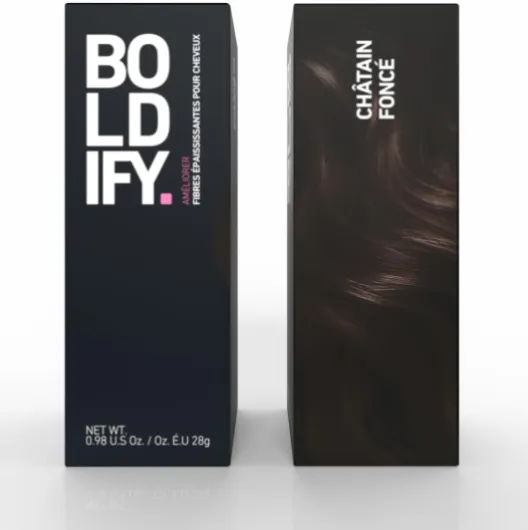 Fibres Capillaires Naturelles - 28g - Poudre Densifiante – Masque la Perte de Cheveux en 15s – Pour Hommes et Femmes (Marron Fonce) 28 g (Lot de 1) Marron Fonce