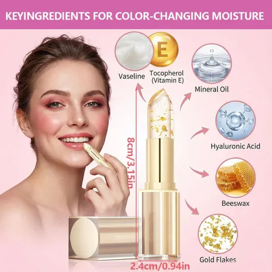 OIXYA Changement de Température Rouges à Lèvres Changeant de Couleur, rouge à lèvres,Hydratant & Brillant, Effet Juteux Tenue Précise, Texture Crème Fondante, Confort Végétal