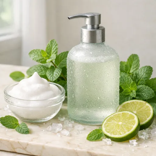 Shampoing à la menthe poivrée : fraîcheur naturelle pour le cuir chevelu et les cheveux