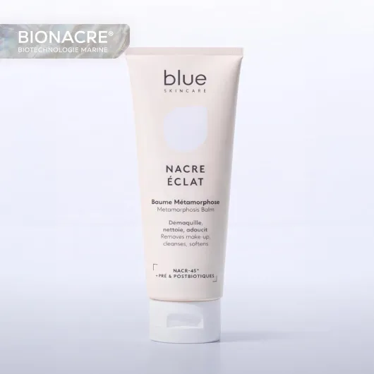 Baume Métamorphose - Nacre Éclat - Démaquillant & Nettoyant Visage Texture Gel D-Phase Transformante - BIONACRE®, Pré & Postbiotiques - Testé Dermatologiquement - 125 ml