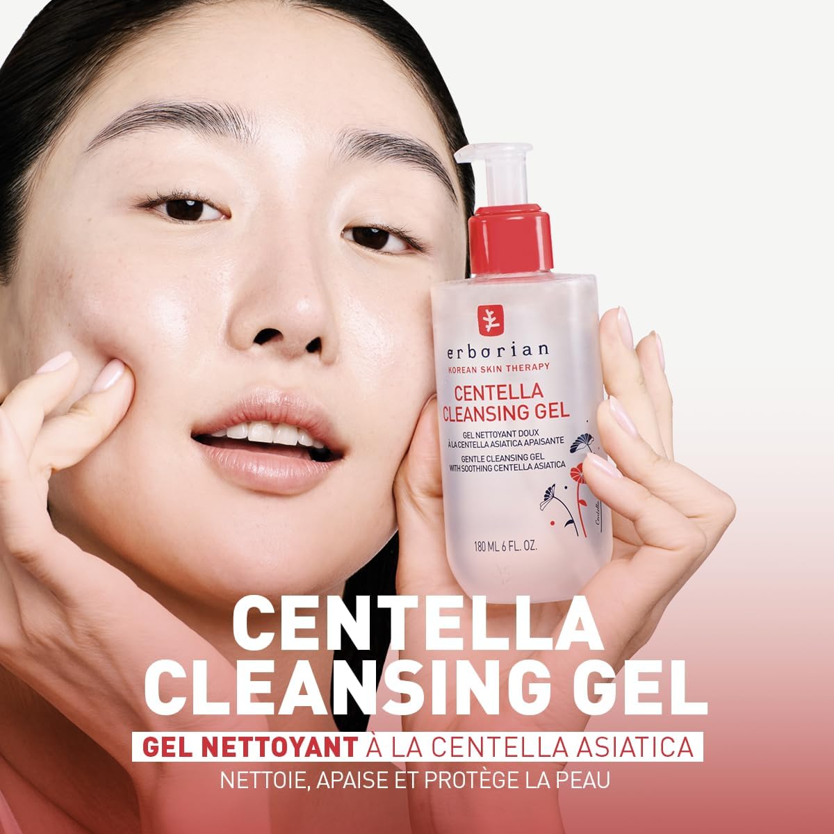 Erborian - Centella Cleansing - Huile/Gel démaquillante pour visage à la centella asiatica - Tous types de peaux - Soin cosmétique Coréen 180 ml (Lot de 1) Gel Nettoyant