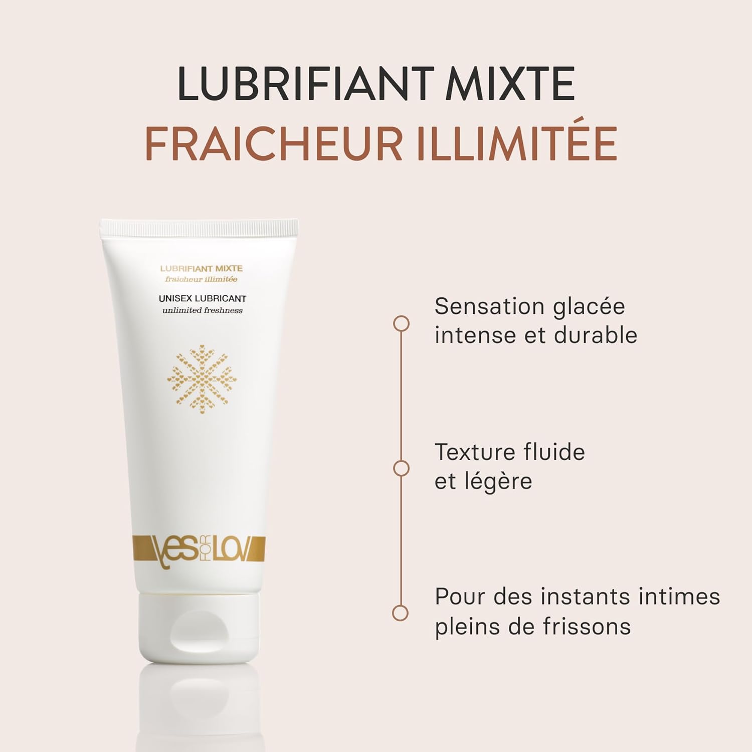 Lubrifiant Effet Fraicheur Naturel à Base d’Eau - Gel Intime Hydratant - Hypoallergénique, Non Collant, Sans Parfum - Fabriqué en France (Lubrifiant Effet Chaud 100ml) Lubrifiant Effet Froid 100ml